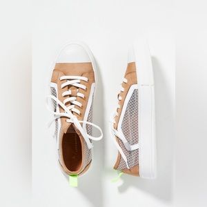NWT Anthropologie Wylie Leather Sneakers, Size 8